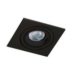 Azzardo oczko stropowe Caro Square GU10 czarne AZ2434