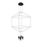 Step Into Design żyrandol / lampa wisząca Linea-4 4xG9 czarna ST-5961-4