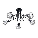 Sollux plafon Artemis 5xE14 czarny SL.1110