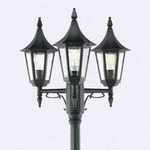 Norlys latarnia Rimini 3xE27 czarna 188cm IP54 403BL