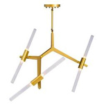 Step Into Design lampa wisząca Sticks 6 6xG9 złota ST-1001-6 gold