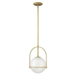 Quintiesse lampa wisząca Somerset E27 mosiężna QN-SOMERSET-P-O-HB