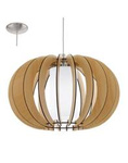 Eglo lampa wisząca Stellato 1 E27 drewniana 95598