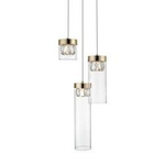 Zuma Line lampa wisząca Gem 3xG9 złota P0389-03D-F7AC