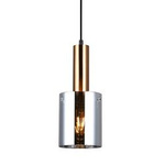 Italux lampa wisząca Sardo E27 mosiężna PND-5581-1-BRO+SG