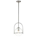 Quintiesse lampa wisząca Somerset E27 nikiel QN-SOMERSET-P-C-BN