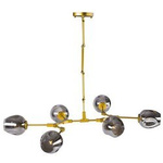 Step Into Design żyrandol / lampa wisząca Modern Orchid 6 6xE27 złota ST-1232-6 GOLD