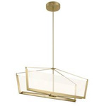 Quintiesse lampa wisząca LED Calters 50,8W 5440lm 3000K złota QN-CALTERS-ISLE-CG