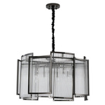 Step Into Design żyrandol / lampa wisząca Imperio 8xE14 czarna MP0098 black