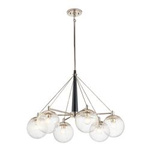 Quintiesse lampa wisząca Marilyn 6xE27 nikiel QN-MARILYN6