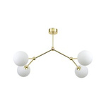TK Lighting plafon Fairy 4xG9 biało/złoty 6470