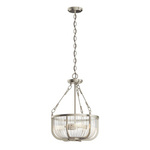 Quintiesse lampa wisząca Roux 3xE27 nikiel QN-ROUX3-BN