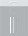 Sollux lampa wisząca Pastelo 3 G9 biała SL.0466