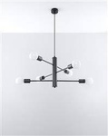 Sollux żyrandol / lampa wisząca Duomo 6 6xE27 czarna SL.0305