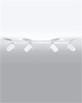 Sollux plafon (reflektorki) Ring 4l 4xGU10 biały SL.0331