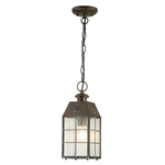 Quintiesse lampa wisząca zewnętrzna Nantucket E27 mosiężna IP44 QN-NANTUCKET8-M-AS