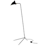 Step Into Design lampa podłogowa Crane-F1 E14 czarna 160cm F8701