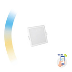 Spectrum SMART oprawa sufitowa LED Algine 6W 520lm 3000/6500K ściemnialna biała 11,2cmx11,2cm wpuszczana SLI038018CCT