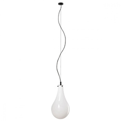 Kaspa lampa wisząca Stilla E27 1x25W czarny/biały 11160102