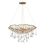 Quintiesse lampa wisząca Laguna 4xE14 złota QN-LAGUNA-4P