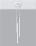 Sollux lampa wisząca Pastelo 3p G9 biała SL.0467