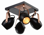 Candellux plafon (reflektorki) Anica 4xE14 czarno/złoty 98-83128
