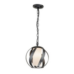 Quintiesse lampa wisząca zewnętrzna Blacksmith E27 czarna IP44 QN-BLACKSMITH-P-OBK