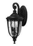 Elstead kinkiet zewnętrzny English Bridle 3xE14 czarny IP44 FE-EB2-M-BLK