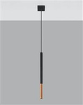 Sollux lampa wisząca Mozaica 1 G9 czarno/miedziana SL.0888