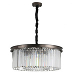 Step Into Design żyrandol / lampa wisząca Sparkle Round 8xE14 antracytowa MP0097