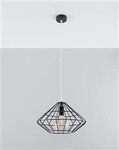Sollux lampa wisząca Umberto E27 czarna SL.0294