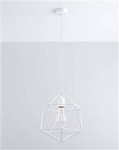 Sollux lampa wisząca Gaspare E27 biała SL.0290