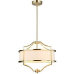 Orlicki Design żyrandol / lampa wisząca Stesso Old Gold S 4xE27 złoto/biała OR80926