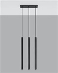 Sollux lampa wisząca Pastelo 3 G9 czarna SL.0470