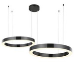 Step Into Design Circle 2in1 lampa wisząca LED 72W 6840lm 3000K czarna ST-8848-60+80 black