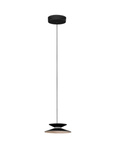 Luces Exclusivas lampa wisząca LED Guanay ściemnialna Ø 20 cm 7W 414lm 3000K IP20 czarno/złota LE44741