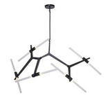 Step Into Design żyrandol / lampa wisząca Sticks 10 10xG9 czarna ST-1001-10 black