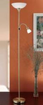 Eglo lampa podłogowa Up 2 E27 + E14 złota 176,5cm 82843