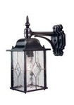 Elstead kinkiet zewnętrzny Wexford E27 czarno/srebrny IP43 WX2