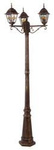 Rabalux lampa stojąca zewnętrzna Monaco 3xE27 wielokolorowa 195cm IP43 8186