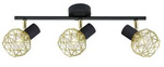 Candellux plafon (reflektorki) Acrobat 3xE14 czarno/złoty 93-66640