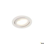 SLV oprawa sufitowa LED Oculus 11W 780lm 2000/3000K 100° ściemnialna biała Ø12cm (wpuszczana) 1004669