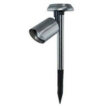 Ideus reflektor doguntowy solarny LED Zlatan 0,18W 4,5lm 6500K chrom 36cm IP44 03550