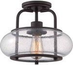 Elstead plafon Trilogy E27 brązowy QZ-TRILOGY-SF-S