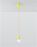 Sollux lampa wisząca Diego 1 E27 żółta SL.0578