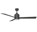 Azzardo wentylator LED Veneti 18W 600lm 3000/4000/5500K czarny AZ4452