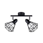 Sollux plafon (reflektorki) Artemis 2xE14 czarny SL.1106