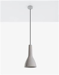 Sollux lampa wisząca Empoli E27 szara SL.0280