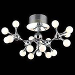 Azzardo plafon Neurono 18xG4 biały/chrom AZ0553