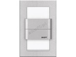 Skoff oczko ścienne schodowe LED Tango Duo 1,6W 64lm 3000K aluminium ML-TDU-G-H-1-PL-00-01